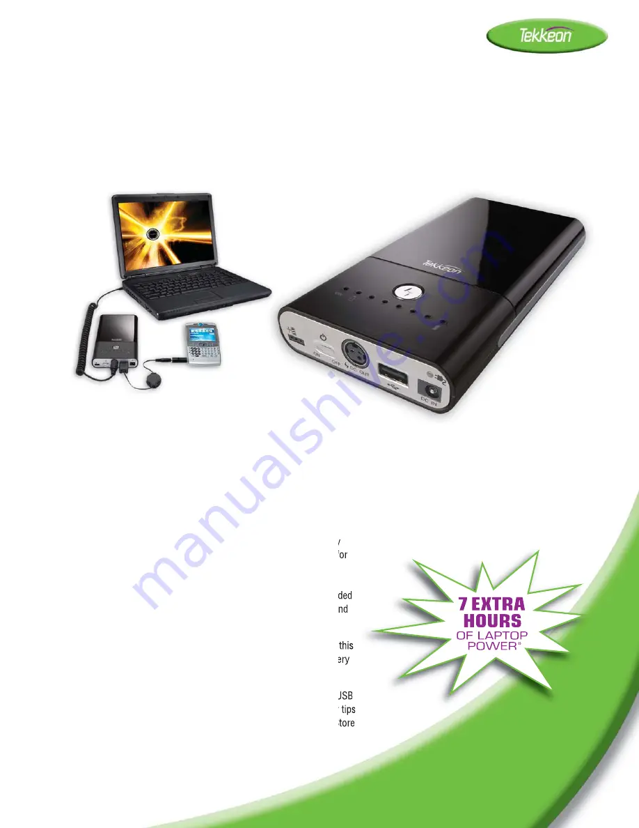 Tekkeon MP3700 Specification Sheet Download Page 1