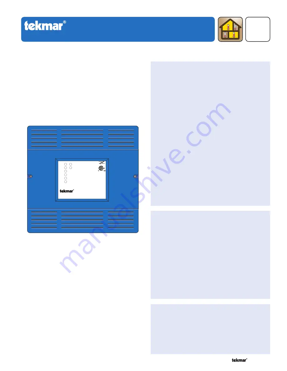 Tekmar D 315 User Manual Download Page 1