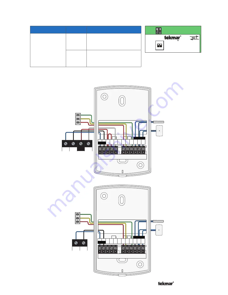 Tekmar tekmarNet 554 Quick Setup Manual Download Page 6