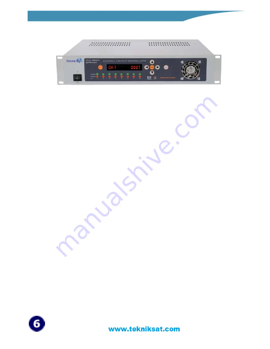 Teknik TCM 8800 F QPSK - A/V Скачать руководство пользователя страница 6