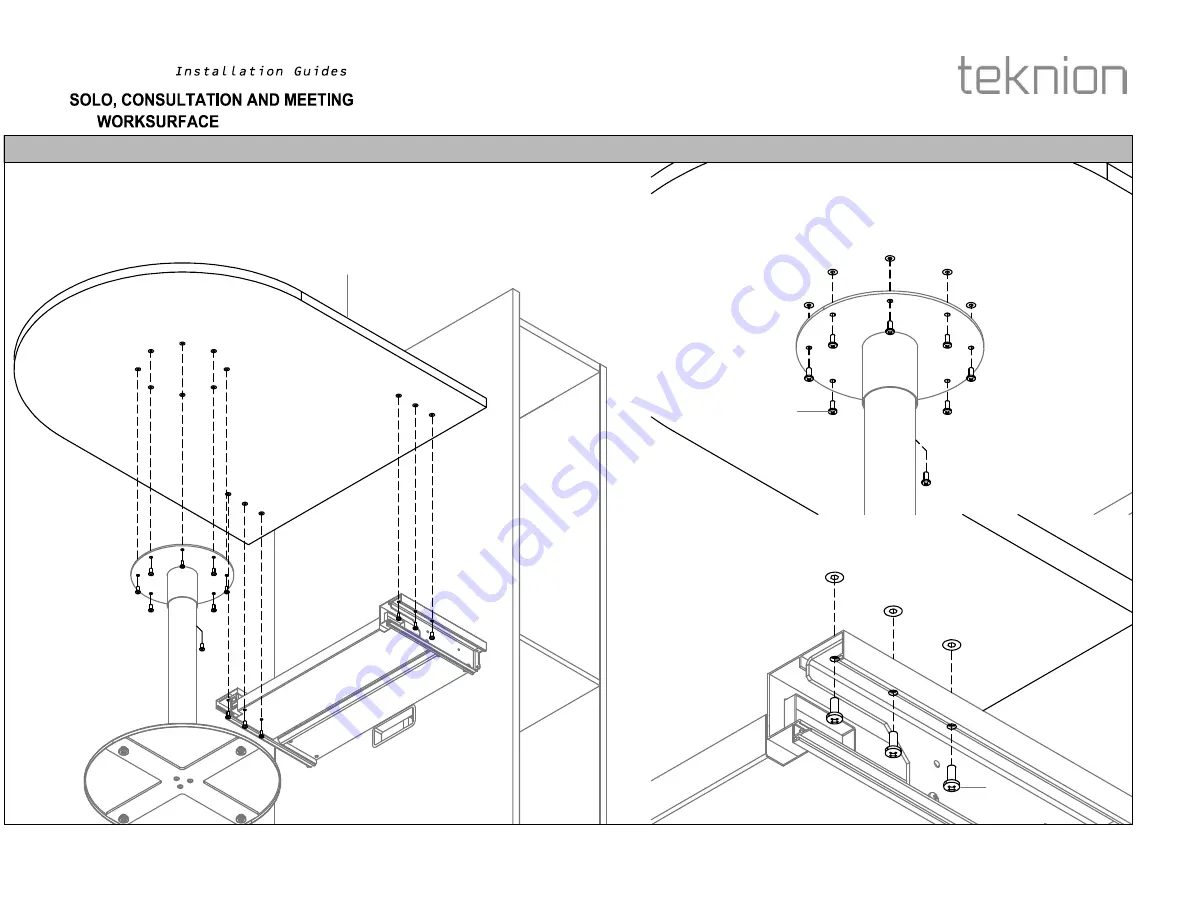 Teknion Sidewise SWCBA Installation Manual Download Page 14