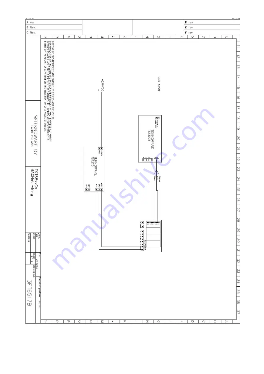 Teknoware TAPSA CONTROL TKT65 Installation And Maintenance Instructions Manual Download Page 51