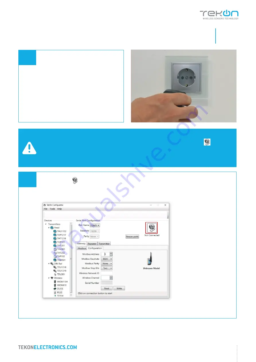 Tekon PLUS WGW420 Installation Manual Download Page 7