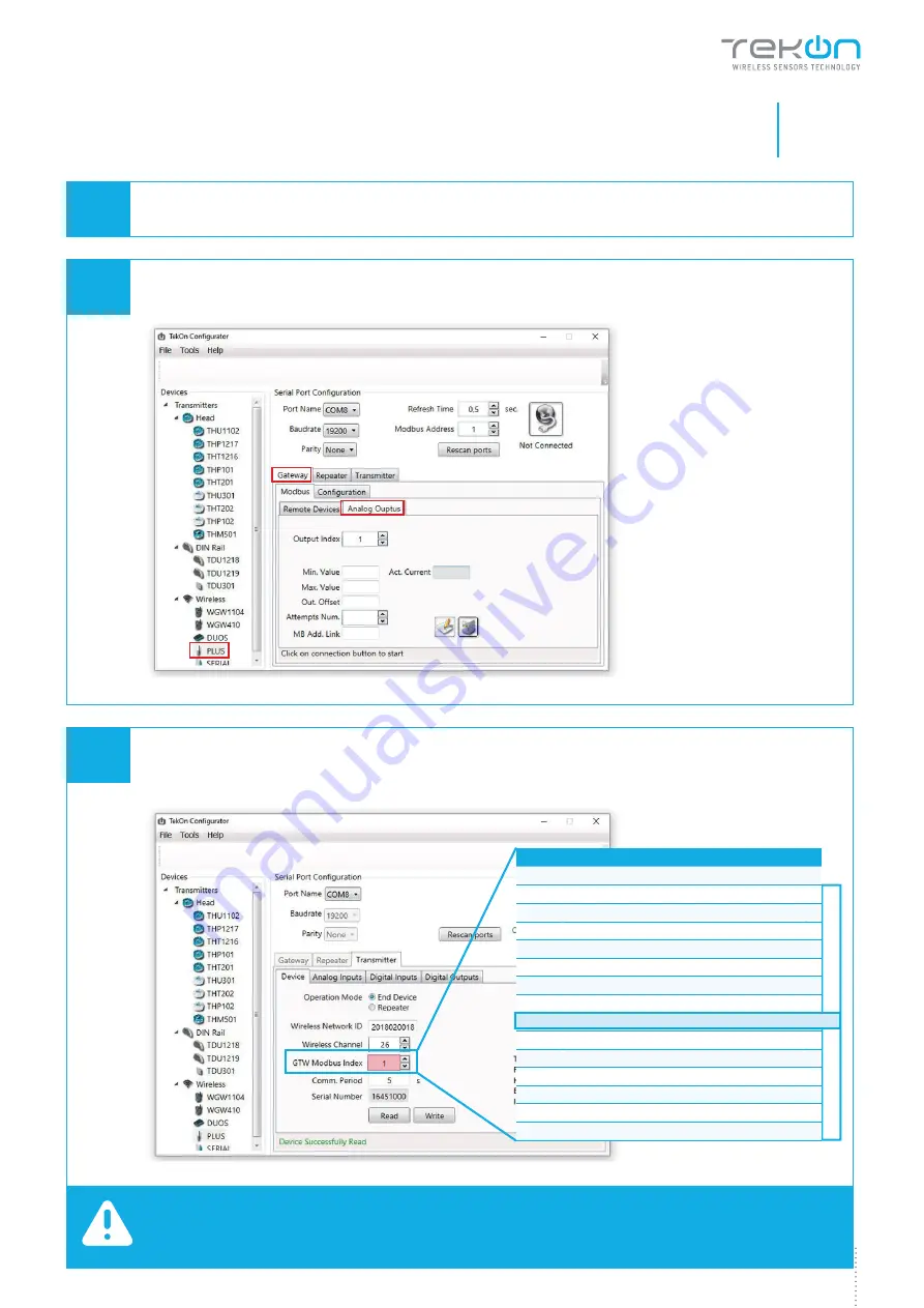 Tekon PLUS WGW420 Installation Manual Download Page 21