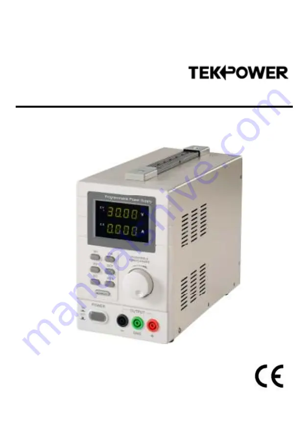 TekPower TP3005P Скачать руководство пользователя страница 1