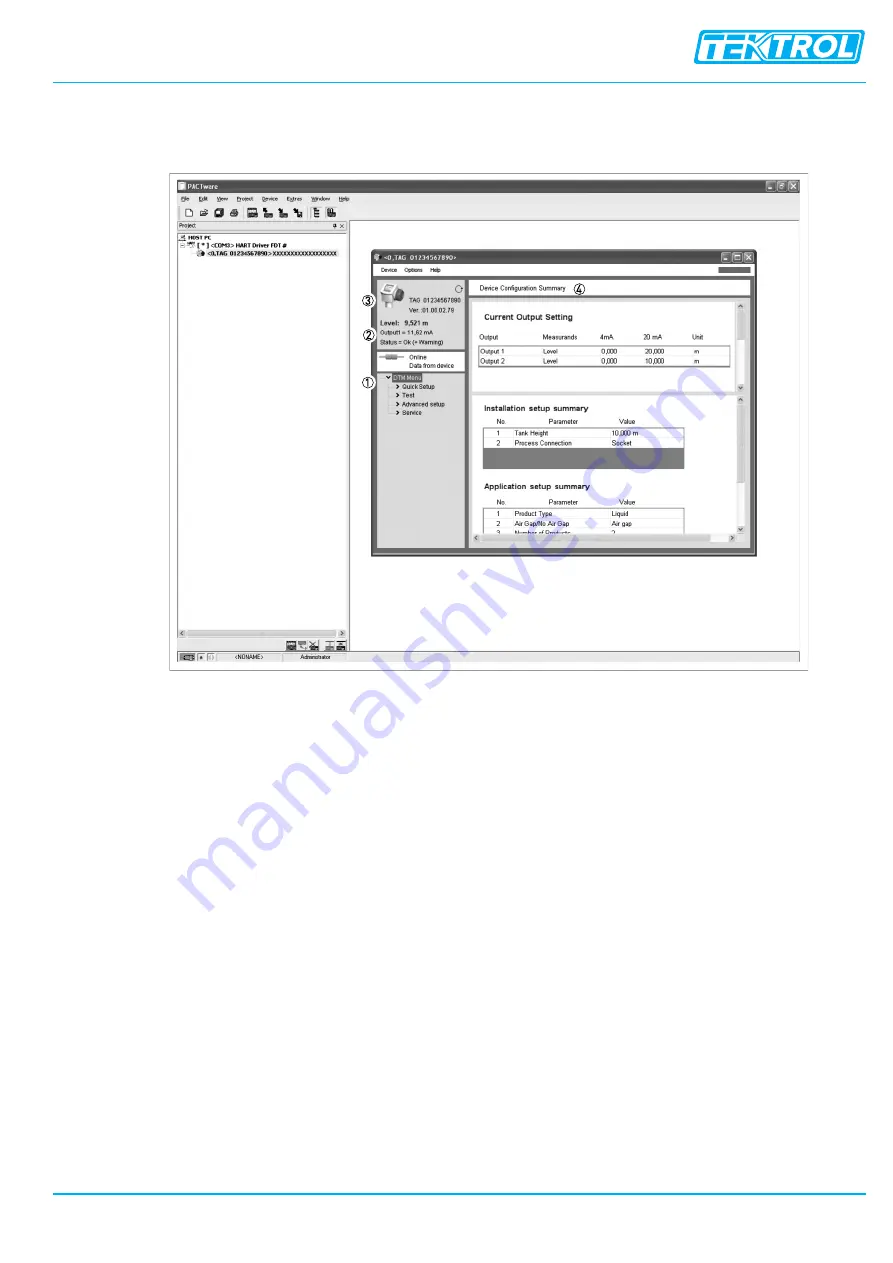 TEKTROL TEK-FLEX 4100A Instruction Manual Download Page 61