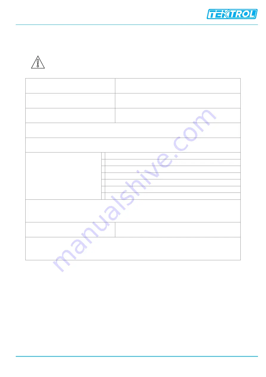 TEKTROL TEK-FLEX 4100A Instruction Manual Download Page 112