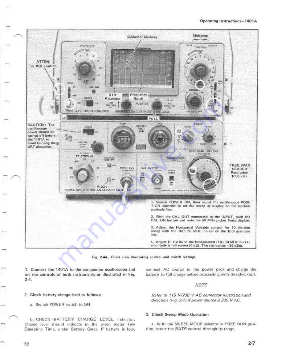 Tektronix 1401A Скачать руководство пользователя страница 19