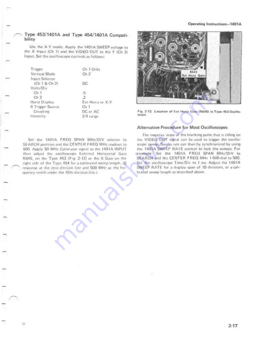 Tektronix 1401A Instruction Manual Download Page 29