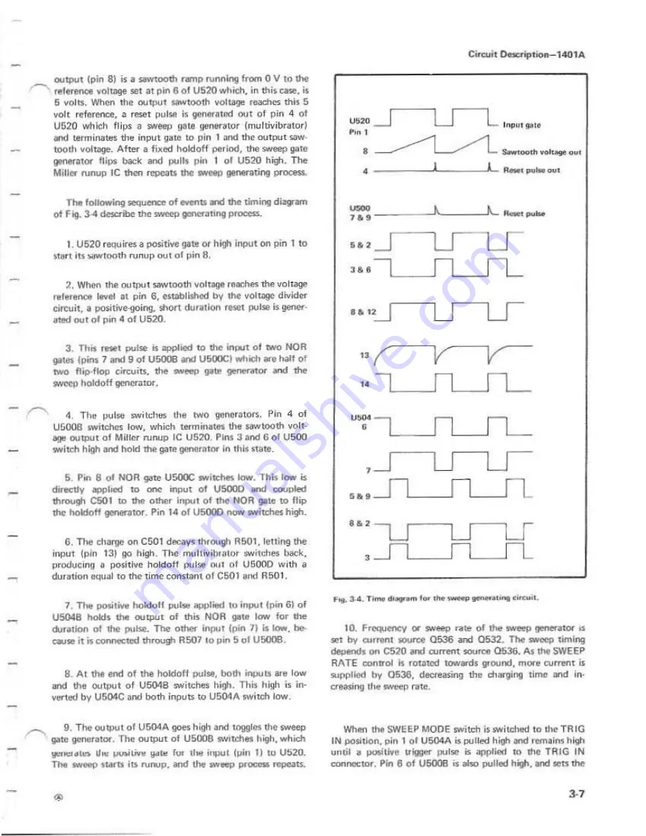 Tektronix 1401A Instruction Manual Download Page 37