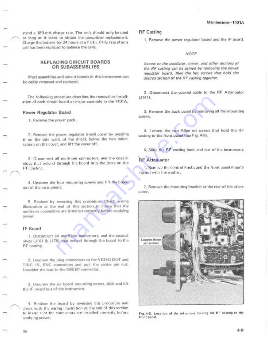 Tektronix 1401A Instruction Manual Download Page 53