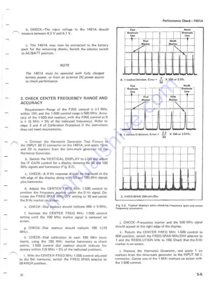 Tektronix 1401A Instruction Manual Download Page 61