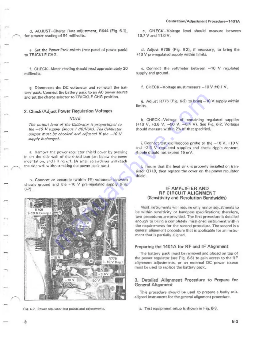 Tektronix 1401A Instruction Manual Download Page 73