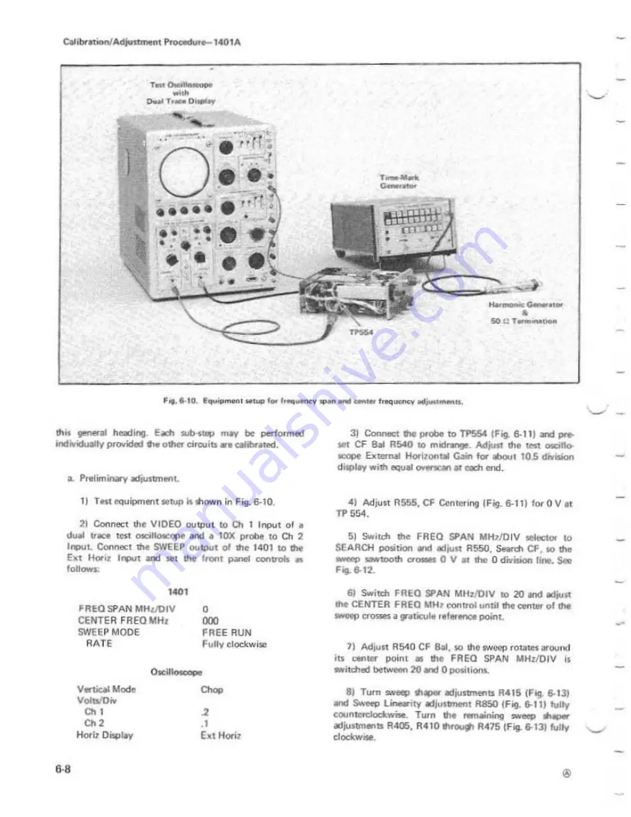 Tektronix 1401A Instruction Manual Download Page 78