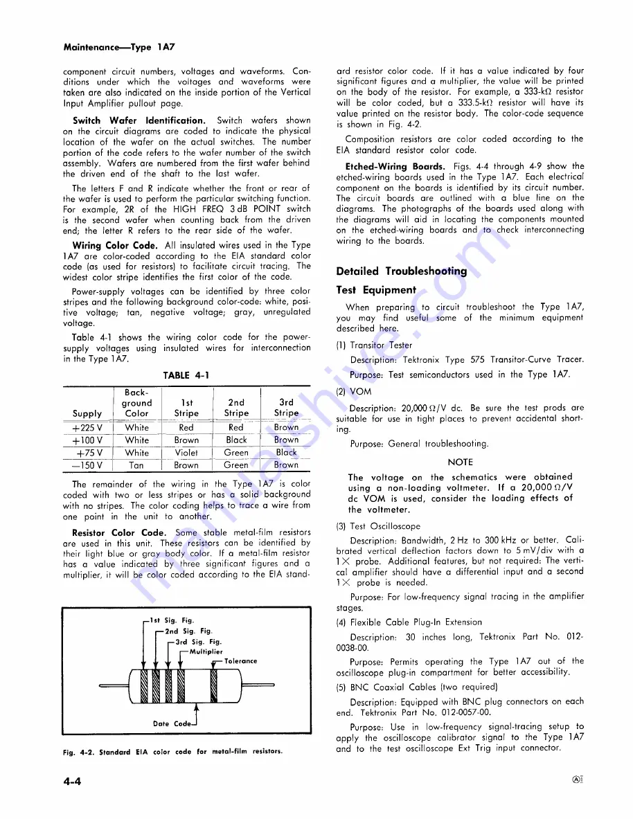 Tektronix 1A7 Instruction Manual Download Page 41