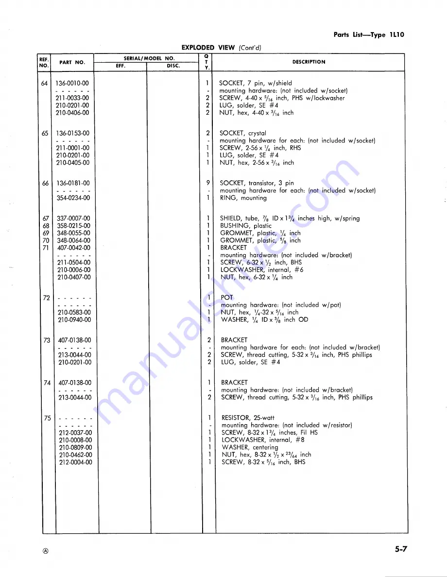 Tektronix 1L10 Скачать руководство пользователя страница 41