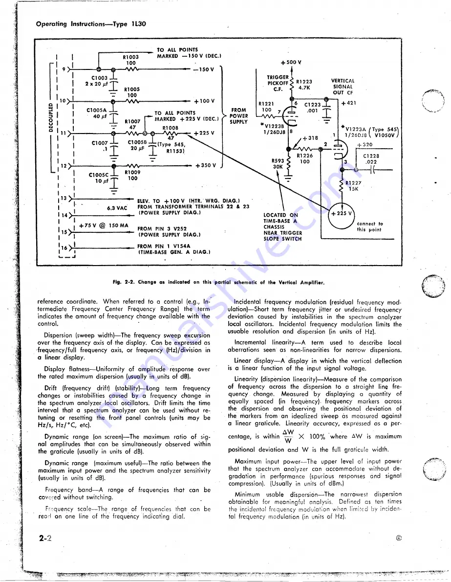 Tektronix 1L30 Instruction Manual Download Page 8