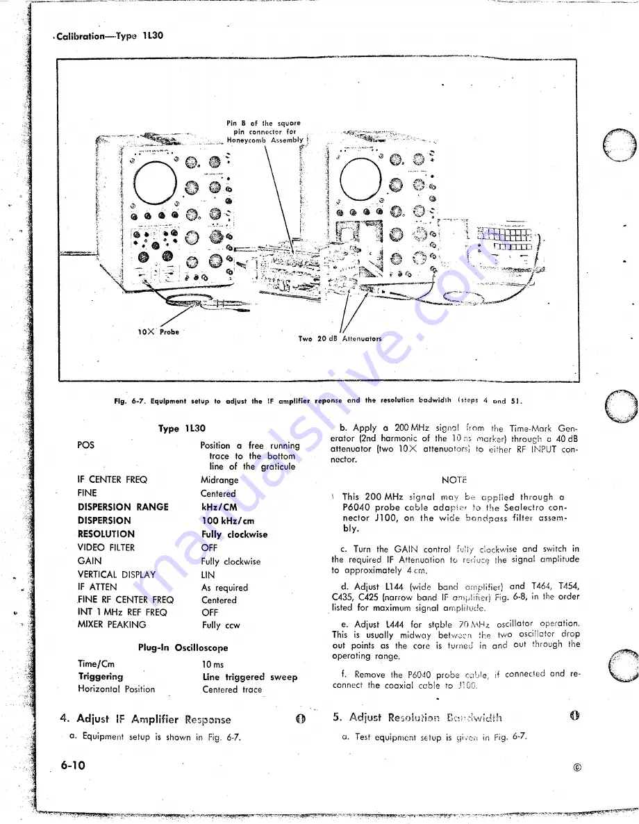 Tektronix 1L30 Скачать руководство пользователя страница 67