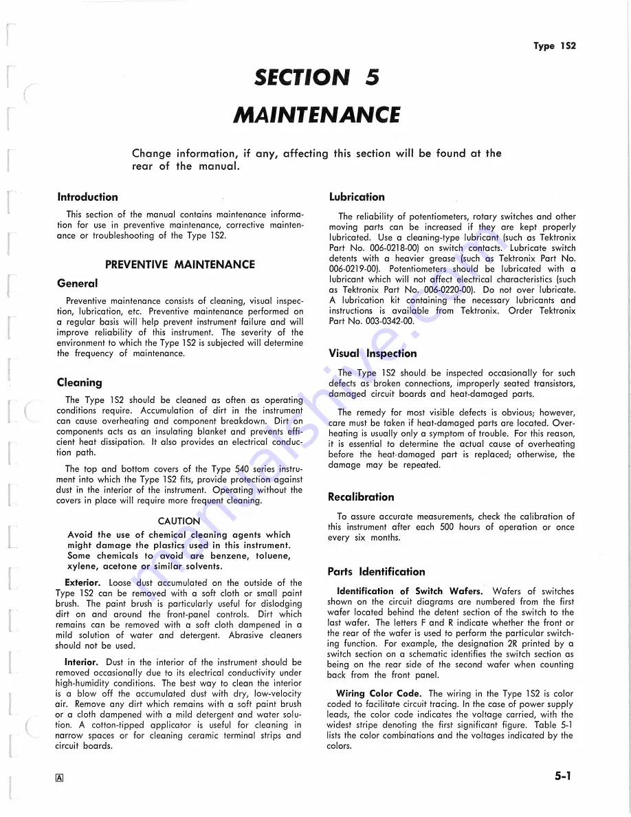 Tektronix 1S2 Instruction Manual Download Page 55