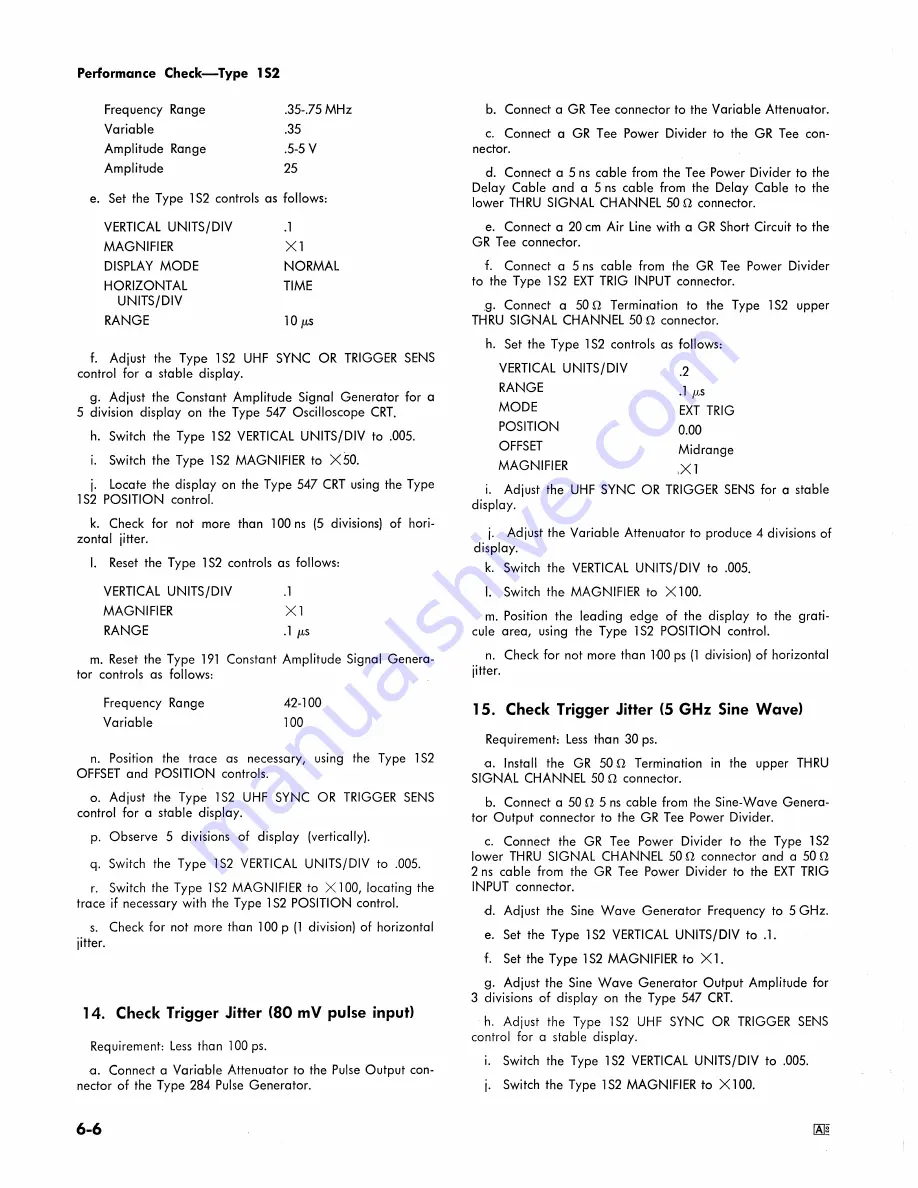 Tektronix 1S2 Instruction Manual Download Page 84