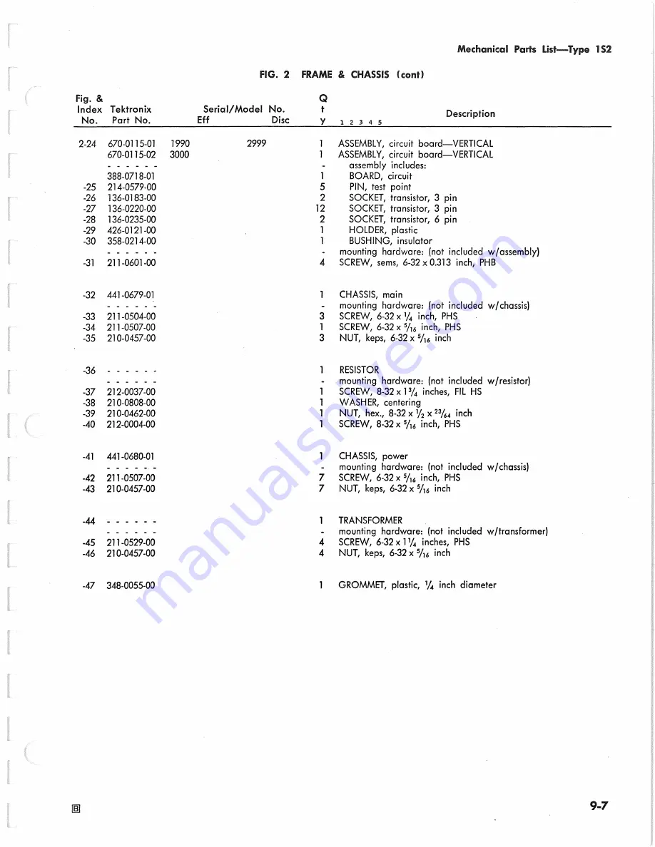 Tektronix 1S2 Instruction Manual Download Page 151