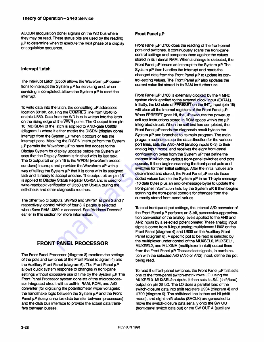 Tektronix 2440 User Manual Download Page 70