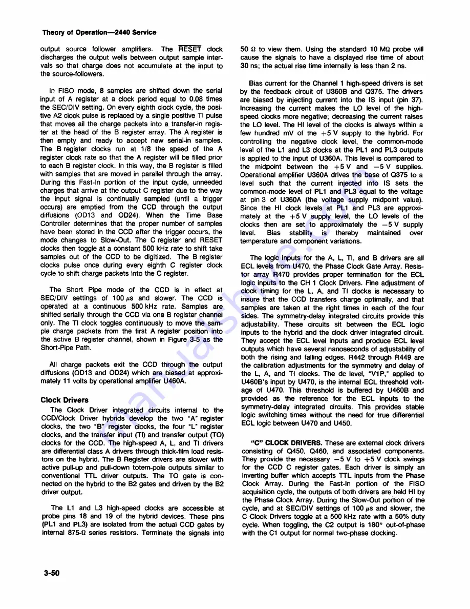 Tektronix 2440 User Manual Download Page 92