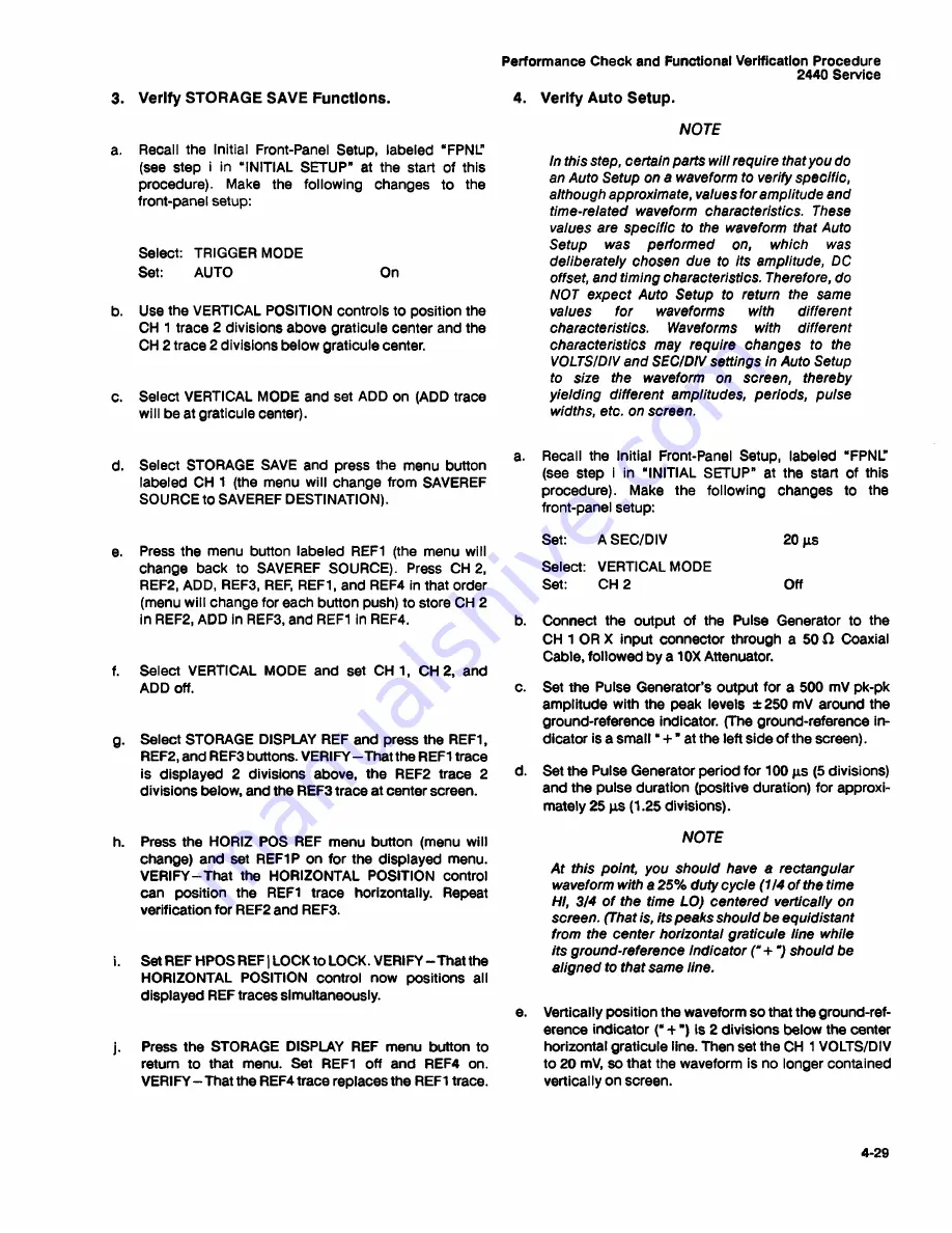 Tektronix 2440 User Manual Download Page 171