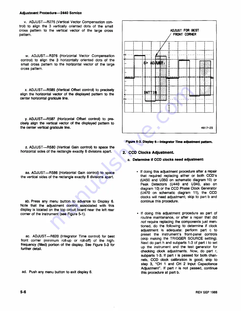 Tektronix 2440 User Manual Download Page 188