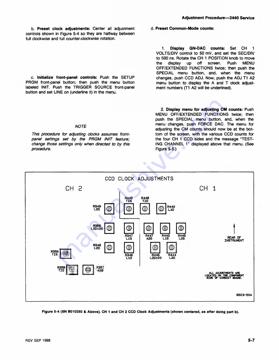 Tektronix 2440 User Manual Download Page 189