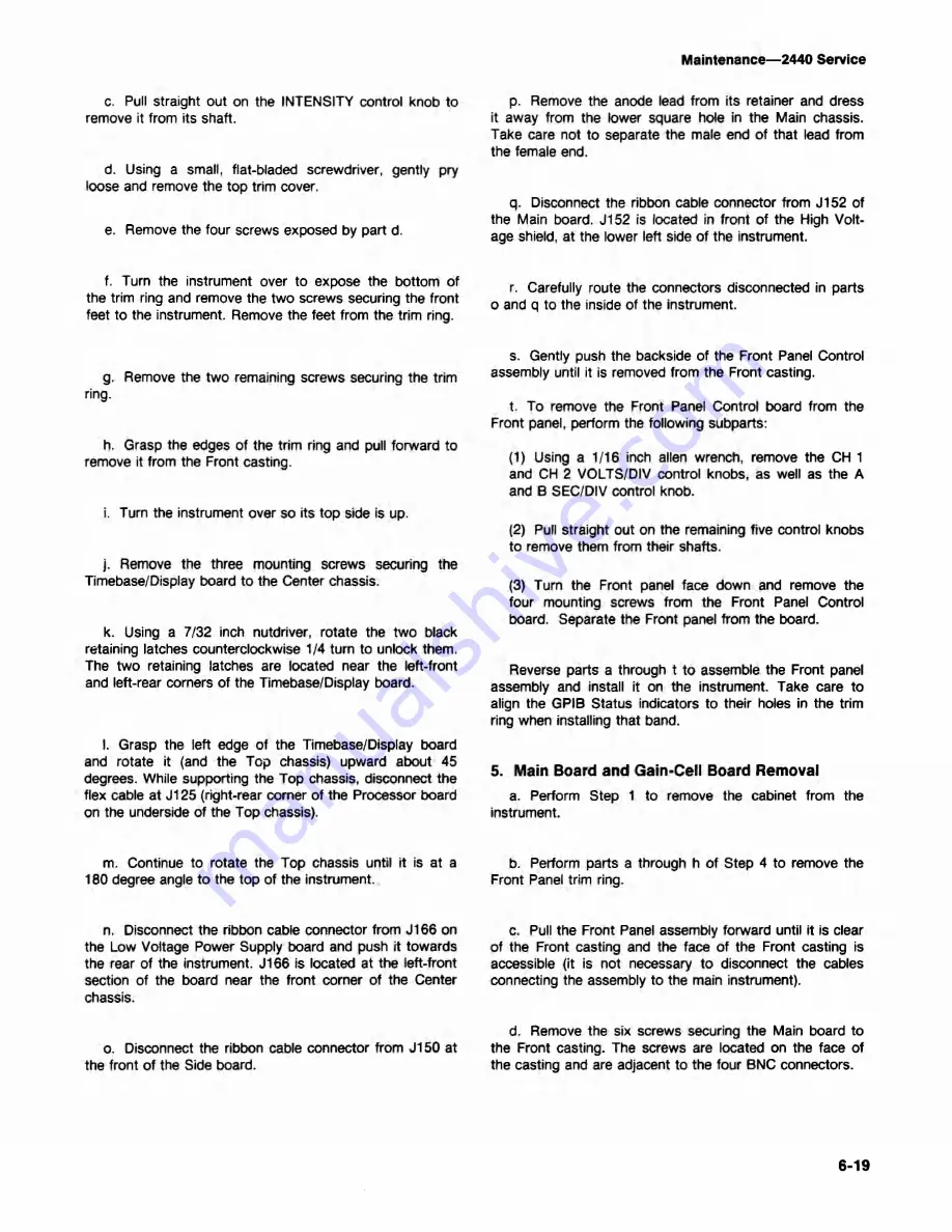 Tektronix 2440 User Manual Download Page 227