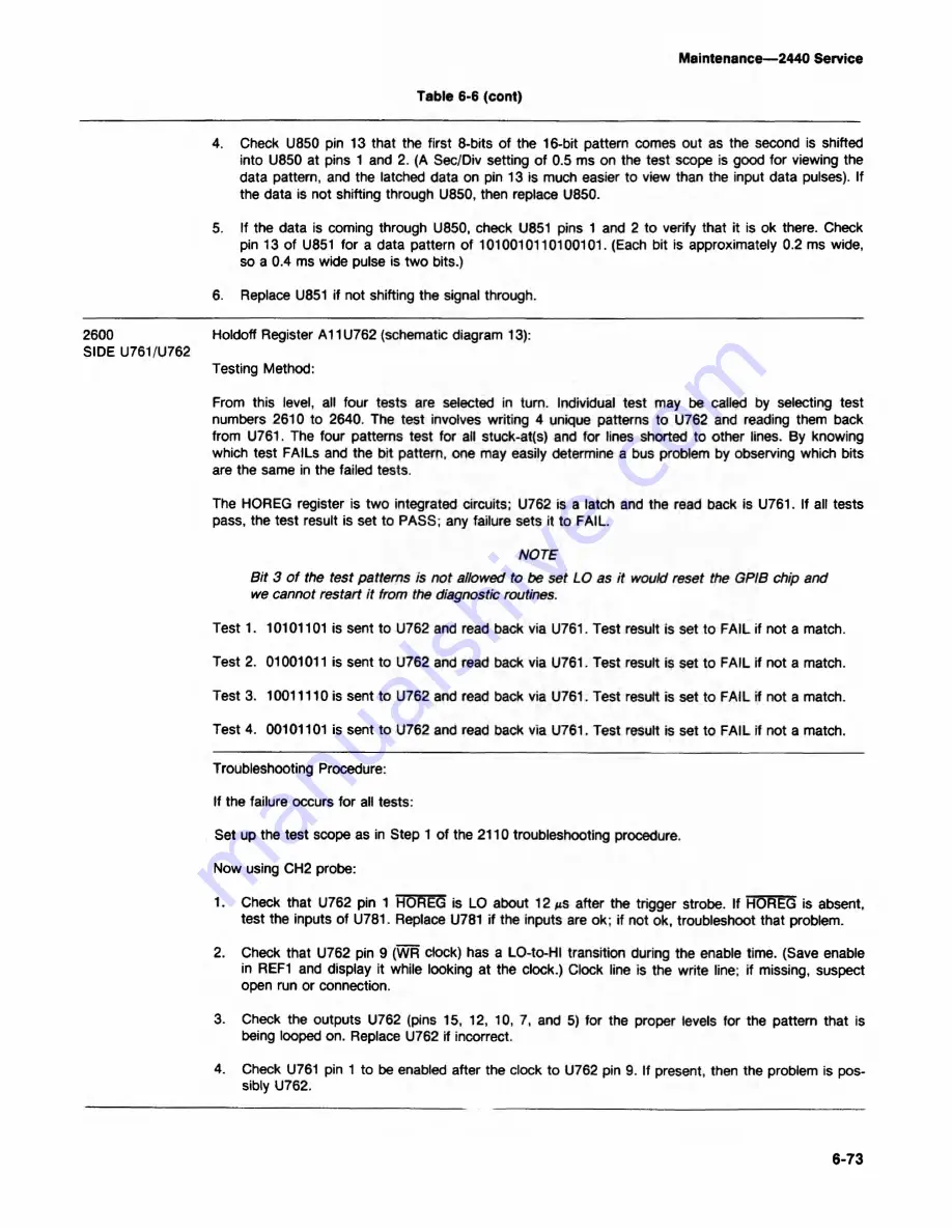 Tektronix 2440 User Manual Download Page 281