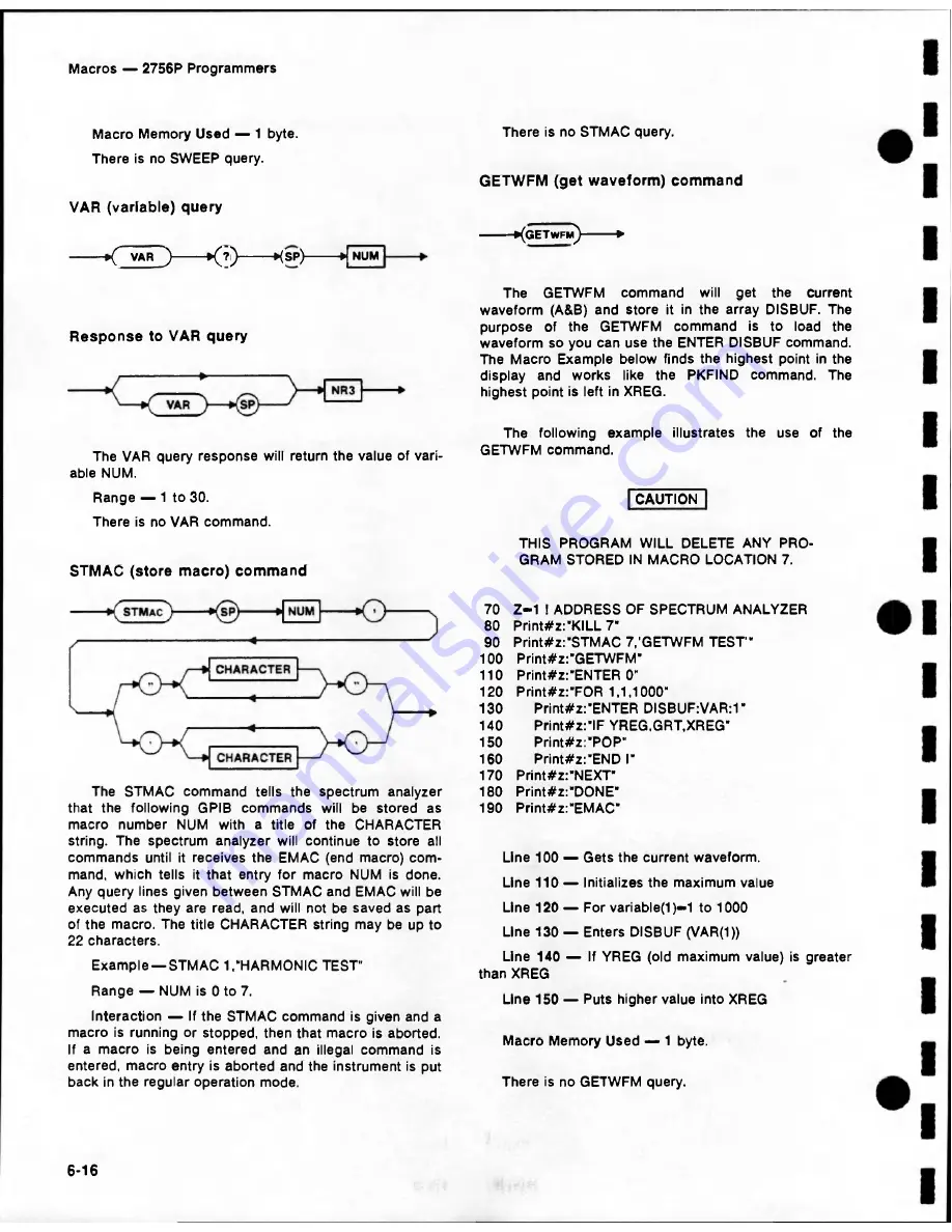 Tektronix 2756P Programmer'S Manual Download Page 103