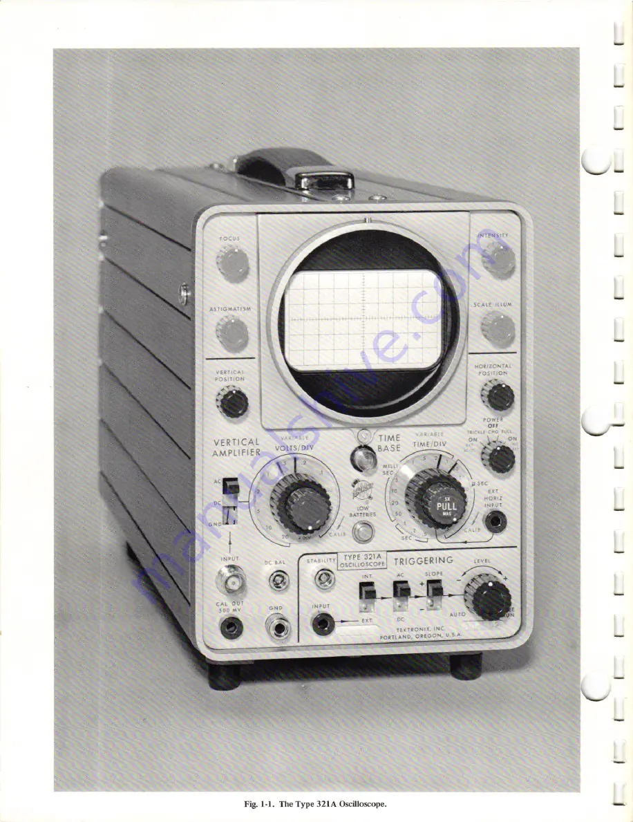 Tektronix 321 A Instruction Manual Download Page 4