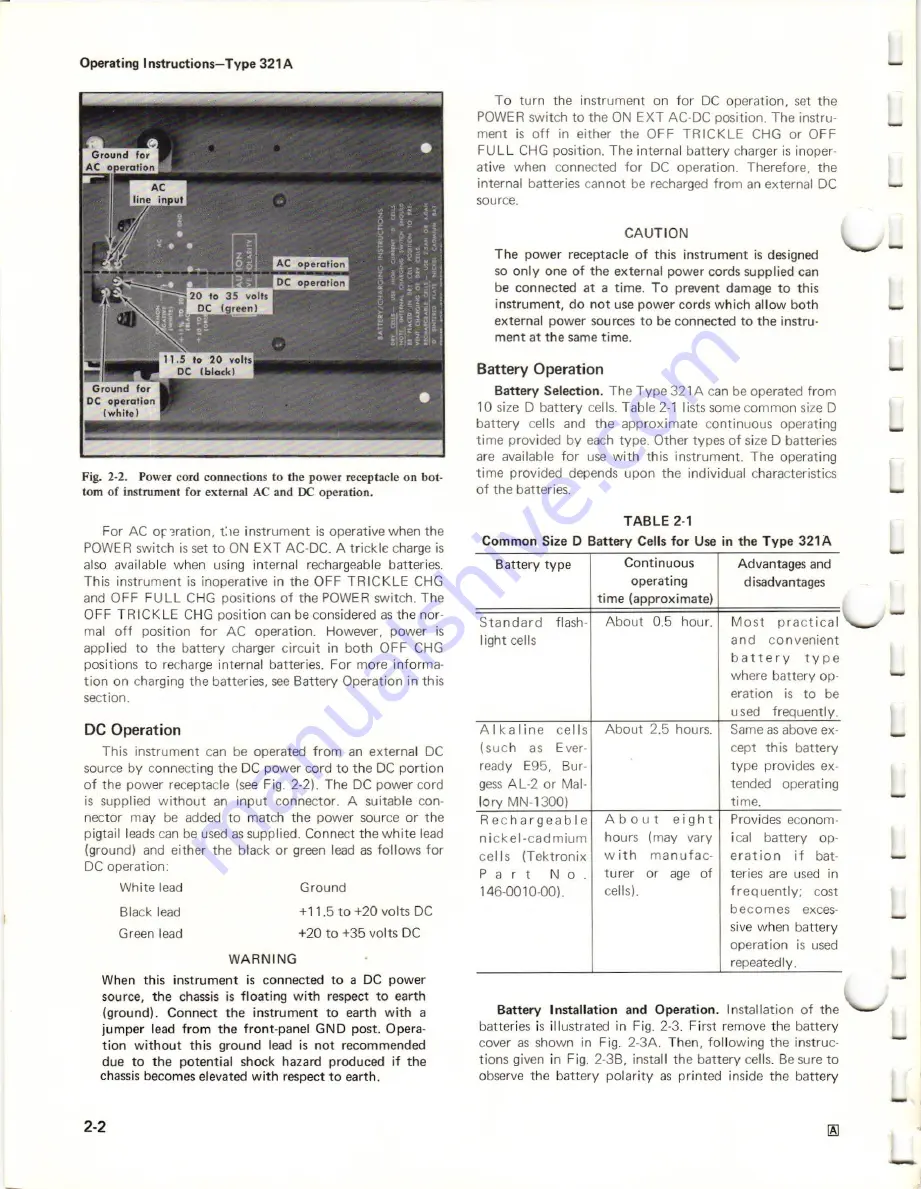 Tektronix 321 A Скачать руководство пользователя страница 10