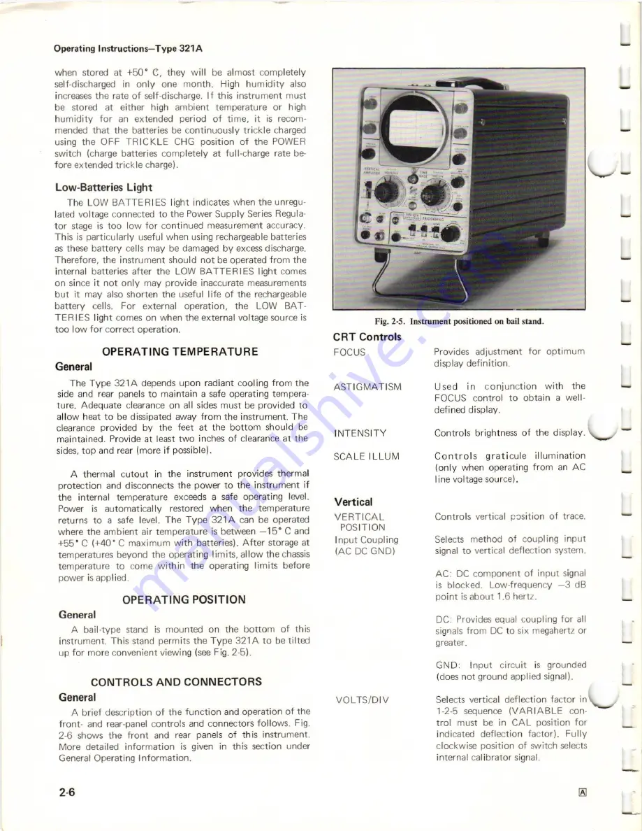 Tektronix 321 A Instruction Manual Download Page 14