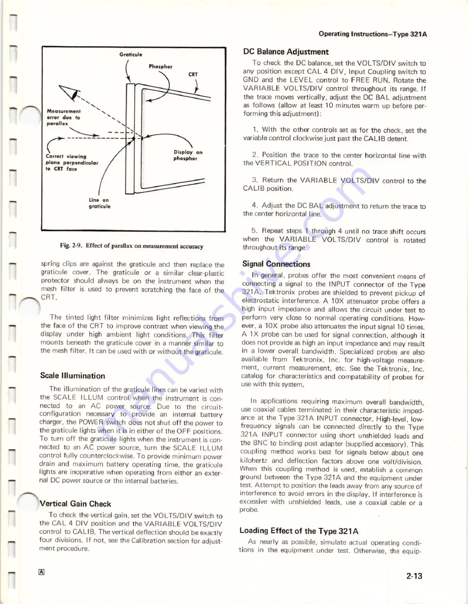 Tektronix 321 A Instruction Manual Download Page 21