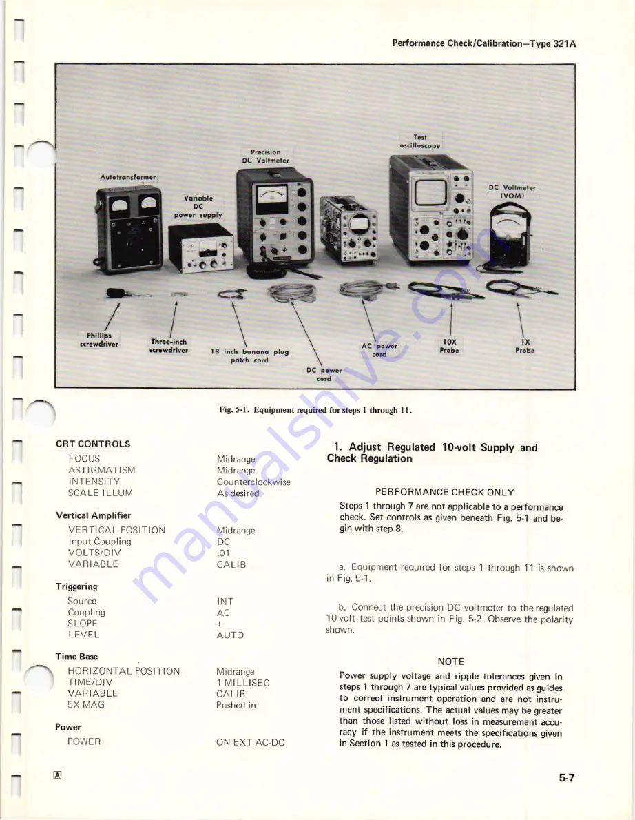 Tektronix 321 A Instruction Manual Download Page 65