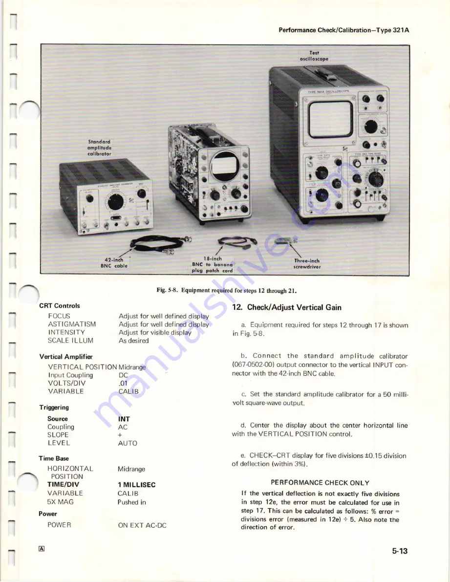 Tektronix 321 A Instruction Manual Download Page 71