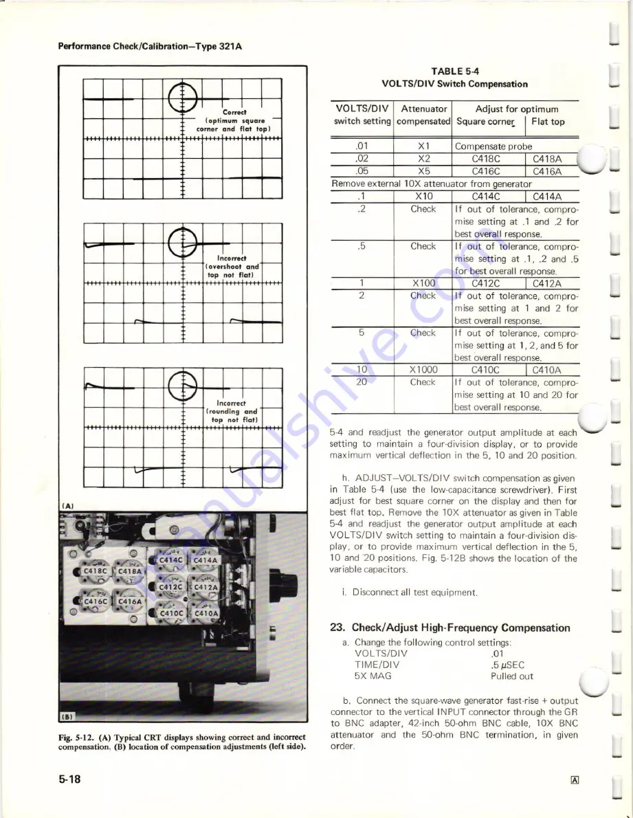 Tektronix 321 A Instruction Manual Download Page 76