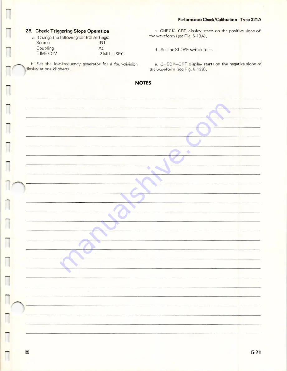 Tektronix 321 A Instruction Manual Download Page 79