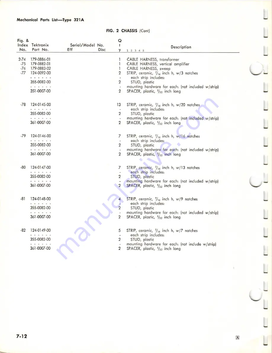 Tektronix 321 A Скачать руководство пользователя страница 112