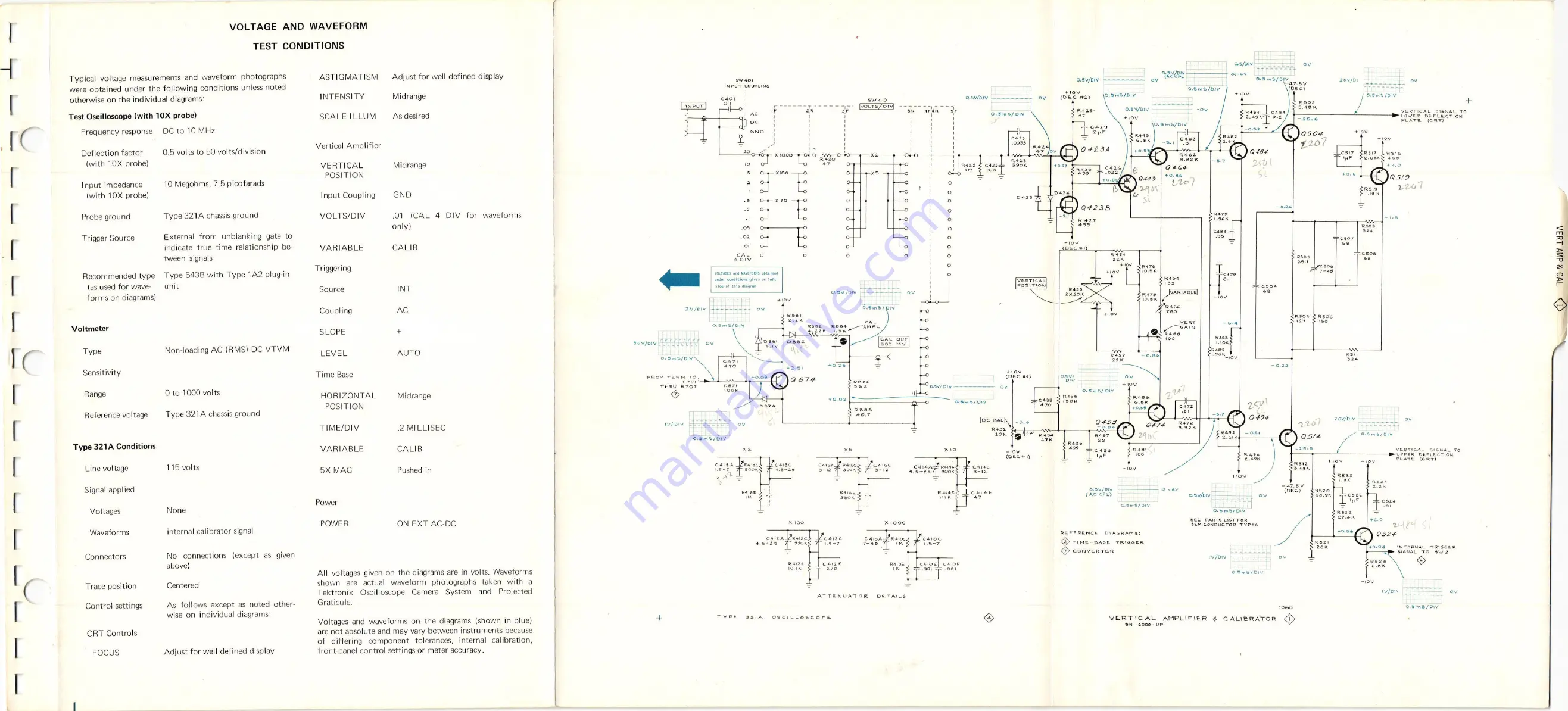 Tektronix 321 A Скачать руководство пользователя страница 117