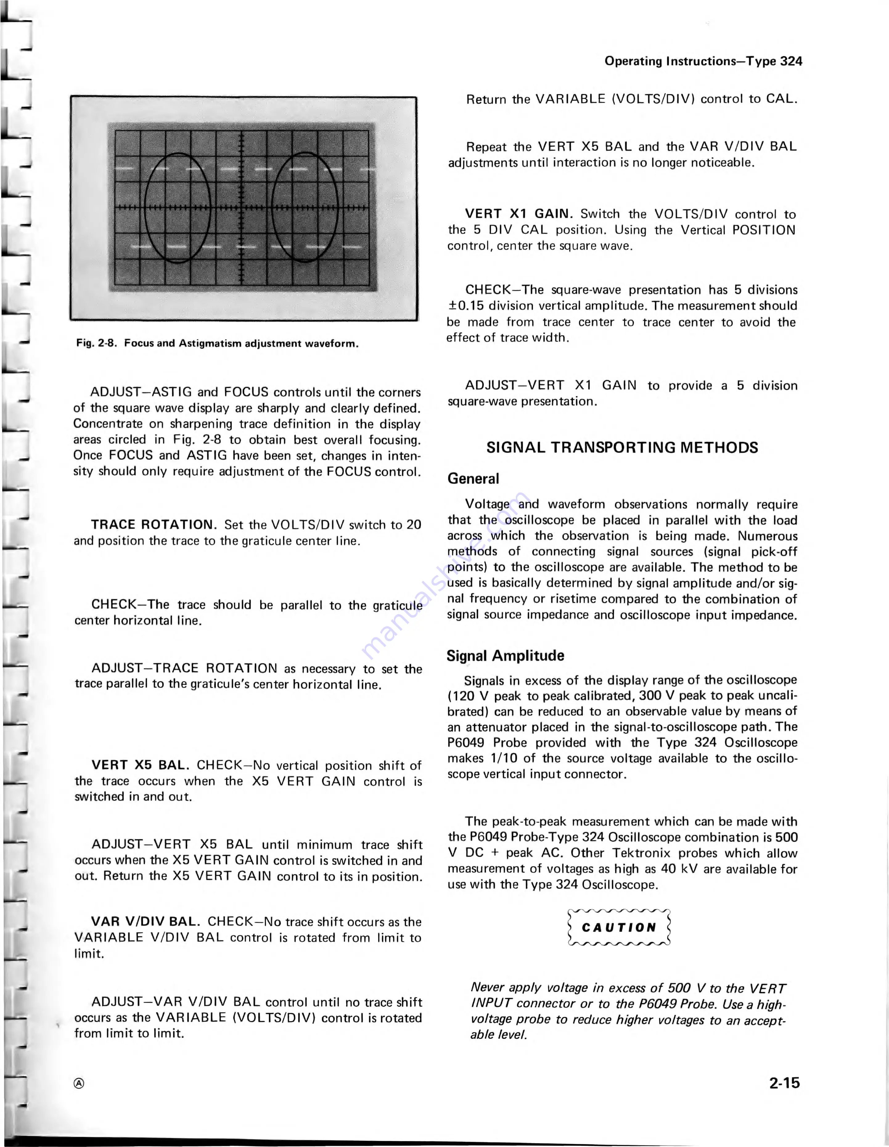 Tektronix 324 Скачать руководство пользователя страница 27