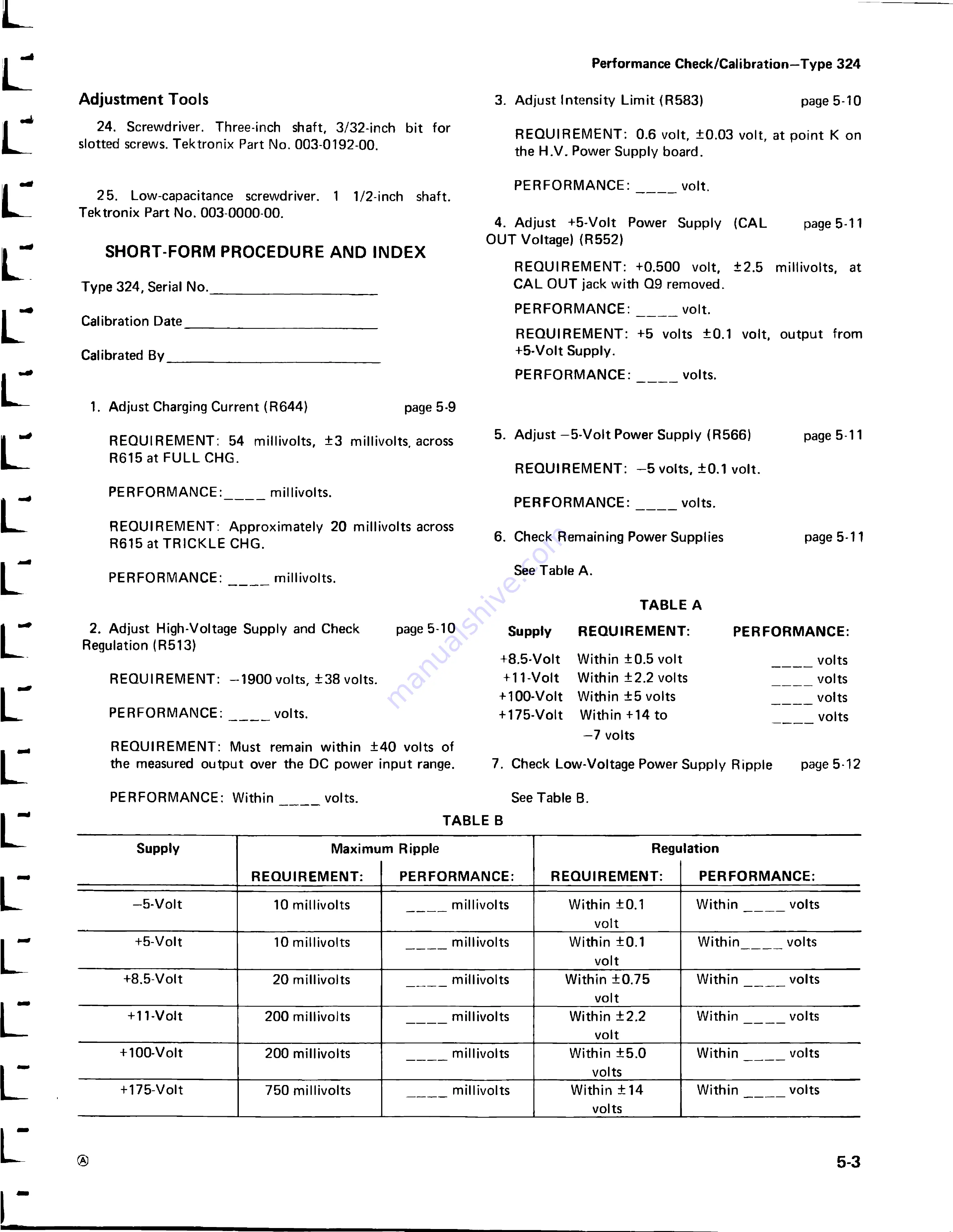 Tektronix 324 Скачать руководство пользователя страница 83