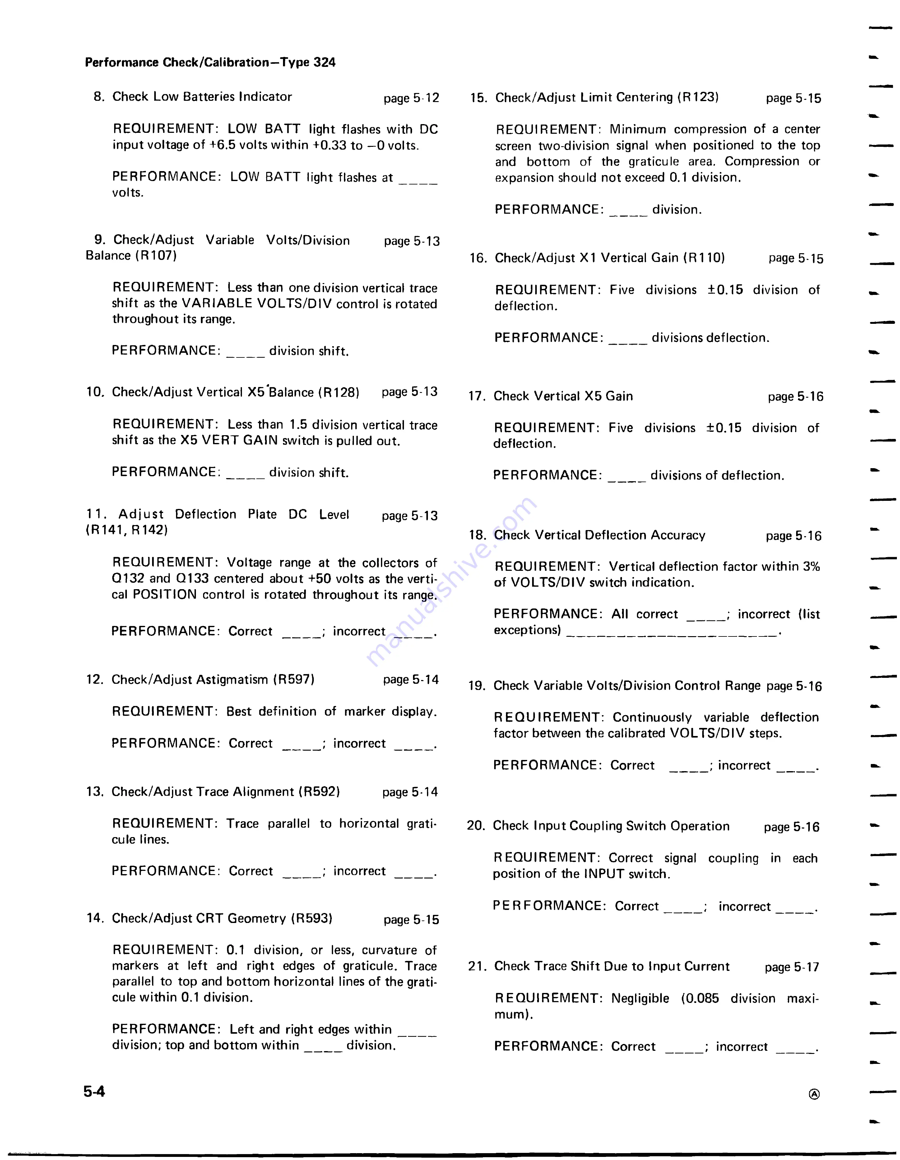 Tektronix 324 Instruction Manual Download Page 84