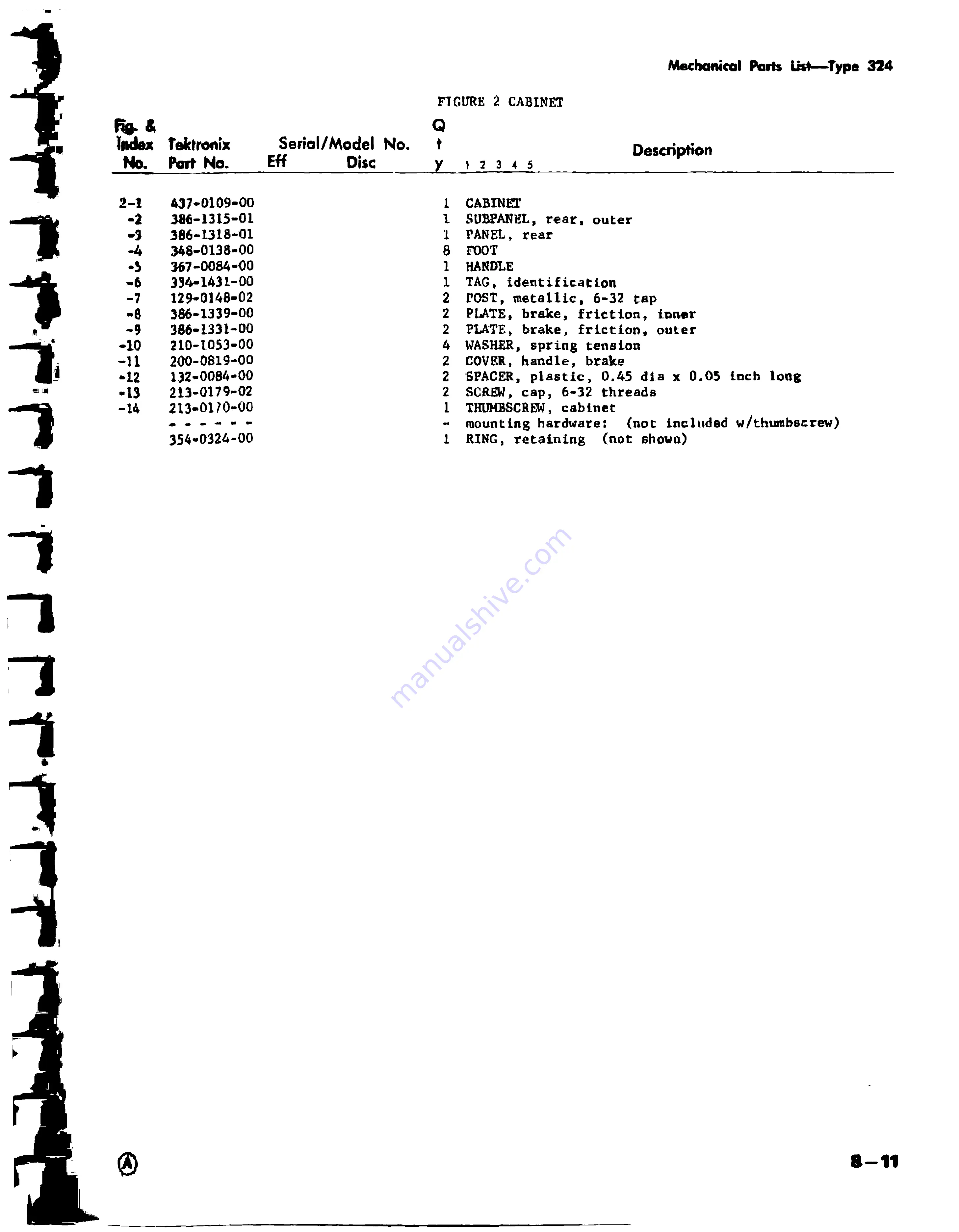 Tektronix 324 Скачать руководство пользователя страница 153