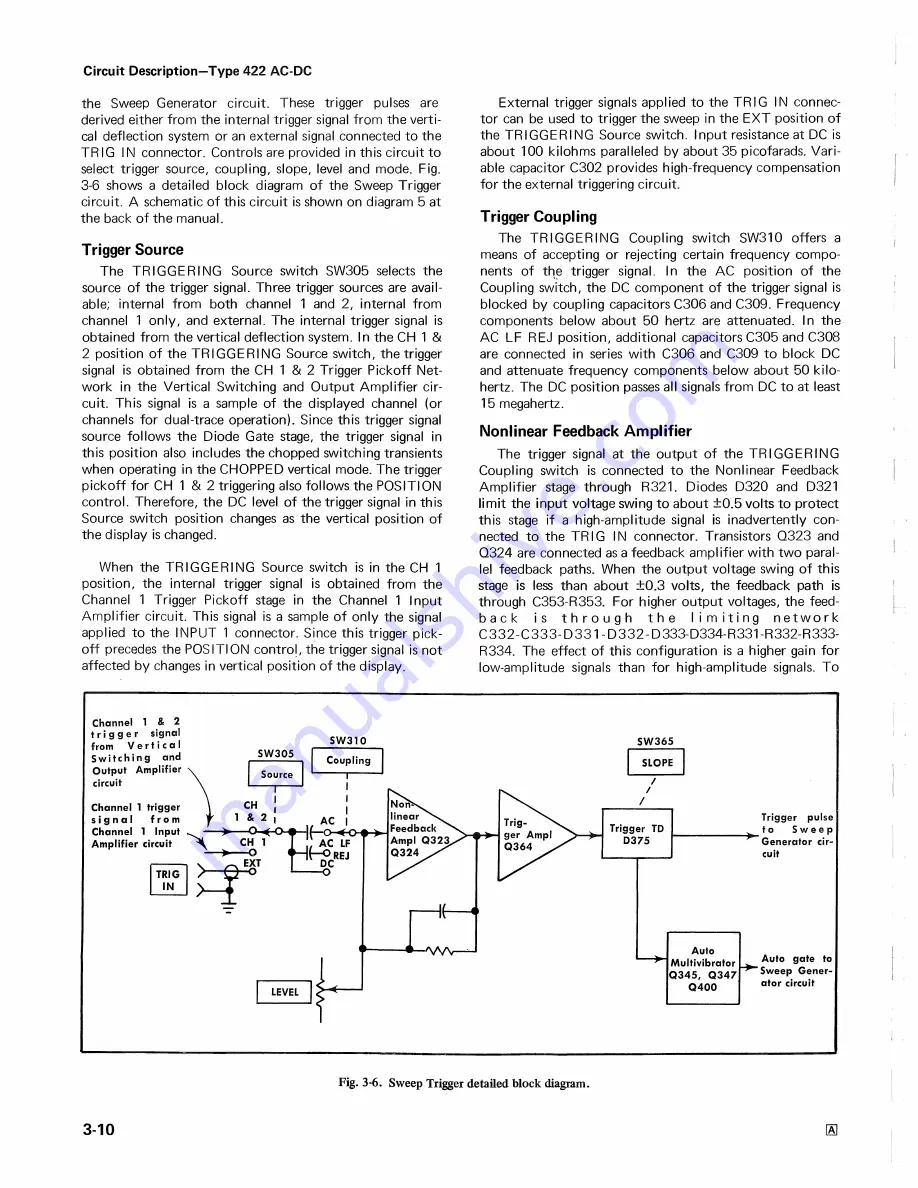 Tektronix 422 Скачать руководство пользователя страница 48