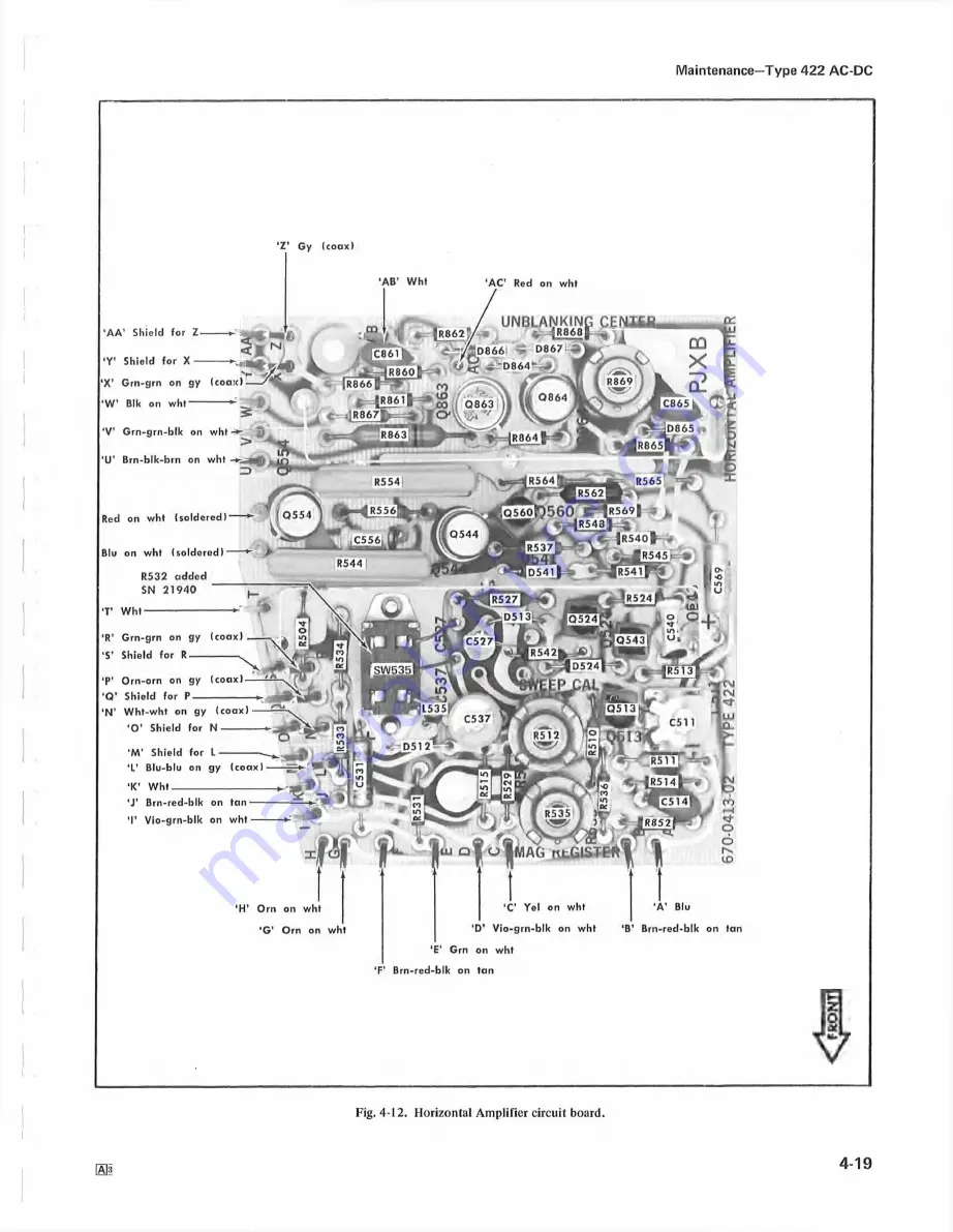 Tektronix 422 Instruction Manual Download Page 87