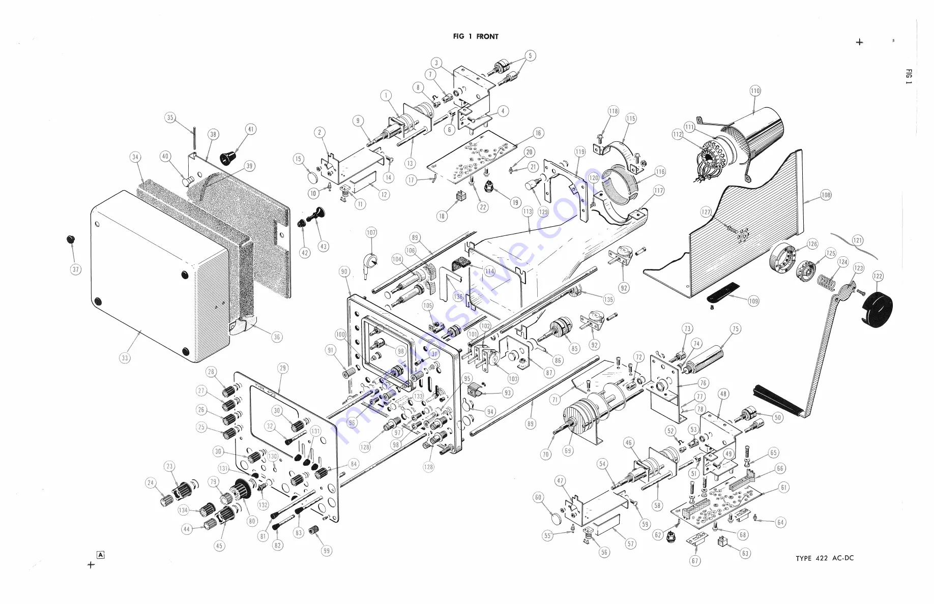 Tektronix 422 Instruction Manual Download Page 198